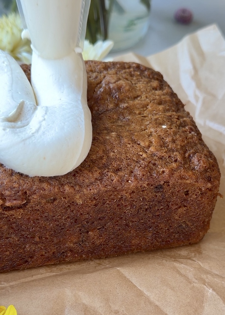 Banana Bread with Cheesecake Mousse process photo 9