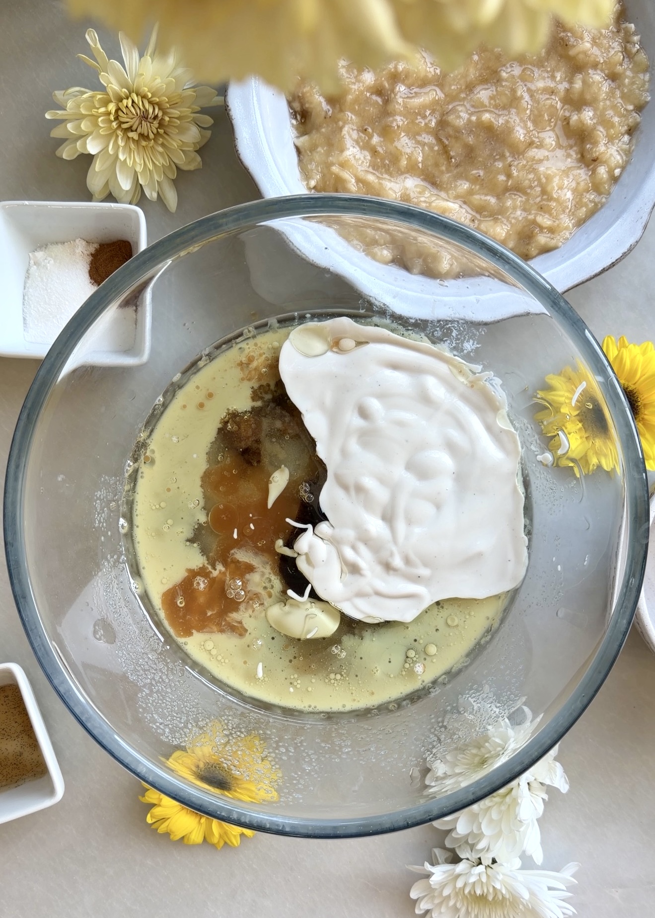 Banana Bread with Cheesecake Mousse process photo 3