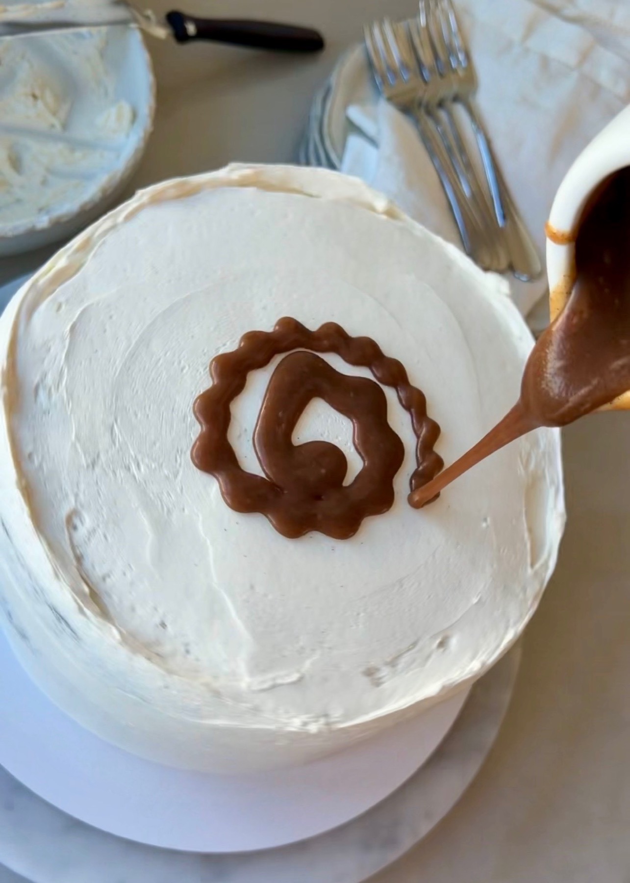 Banana Cinnamon Roll Lava Cake process photo 7