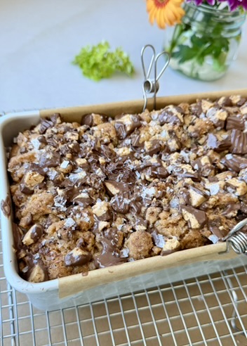 Chocolate Peanut Butter Cup Donut Loaf process photo 6