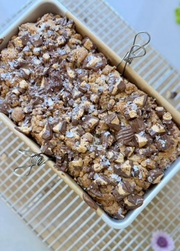 Chocolate Peanut Butter Cup Donut Loaf process photo 7