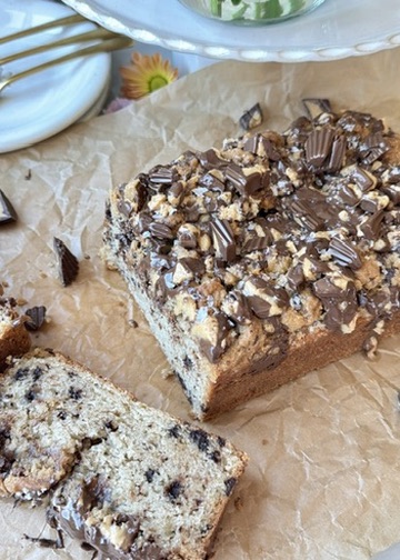 Chocolate Peanut Butter Cup Donut Loaf process photo 8