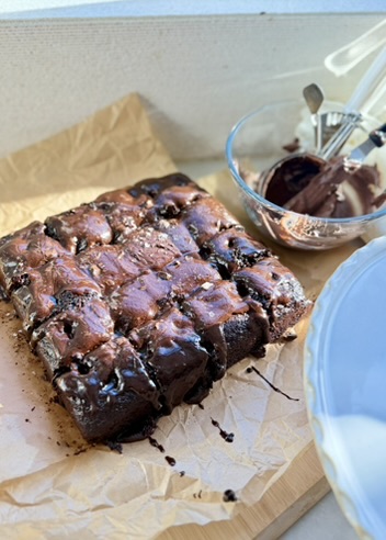 Warm Mocha Poke Cake process photo 8